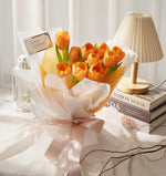 Cheerful Love Bouquet (Orange Tulips)