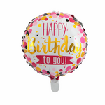 Happy Birthday Helium Foil Balloon