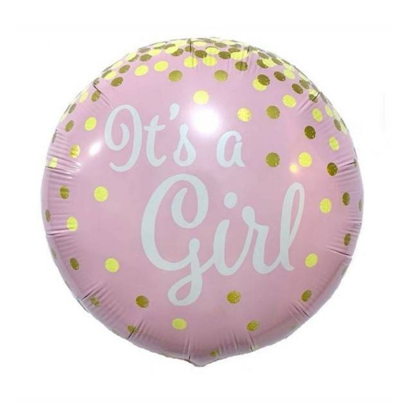It's A Girl Helium Foil Balloon