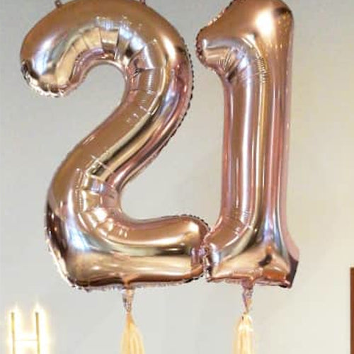 Numbering Helium Foil Balloon - Double